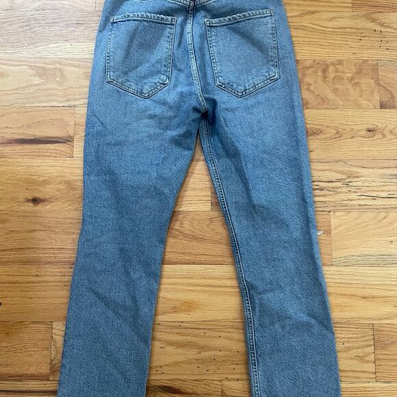AGOLDE Riley Jeans High Rise Straight Crop A056B-1255 Size - Picture 2 of 8